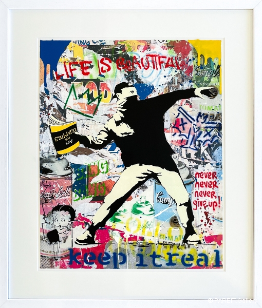 MR BRAINWASH - Banksy Thrower - P114106